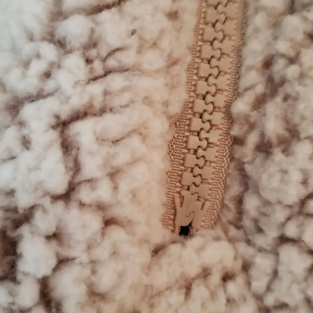 Very Nice Canyon Creek Teddy Bear 1/4 Zip Sweater Sz M